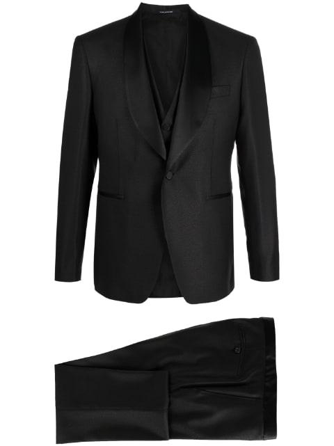 single-breasted three-piece suit by TAGLIATORE