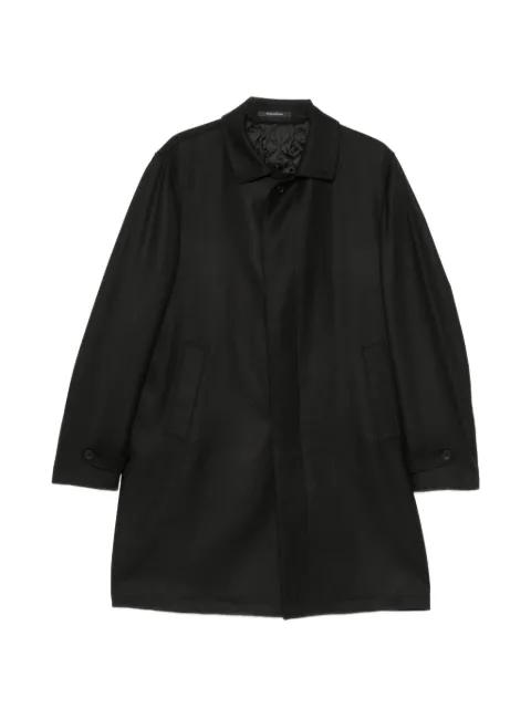 single-breasted twill-weave coat by TAGLIATORE