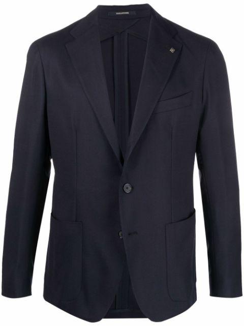 single-breasted virgin-wool blazer by TAGLIATORE
