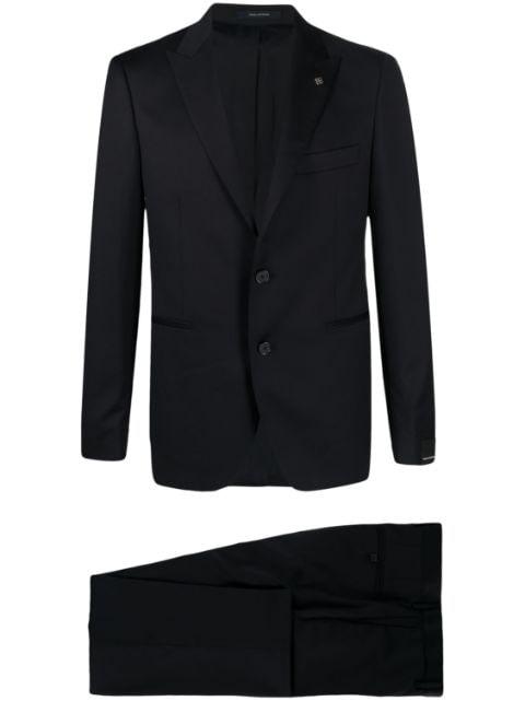 single-breasted virgin wool suit by TAGLIATORE
