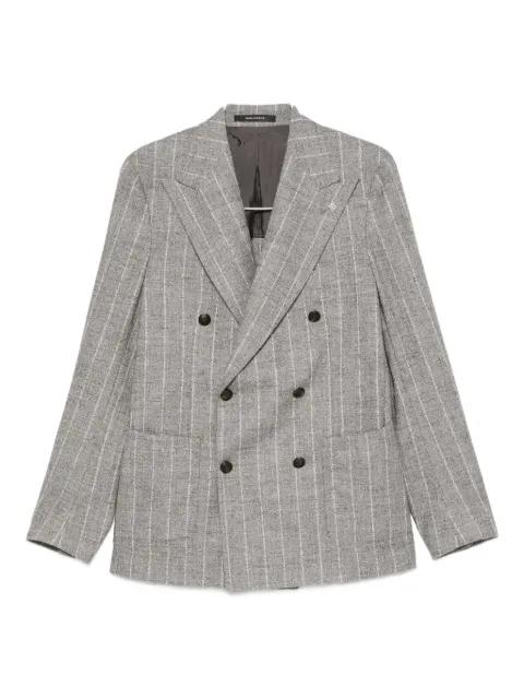 striped double-breasted blazer by TAGLIATORE