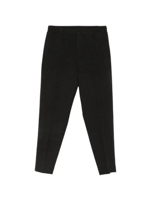 textured slim-fit trousers by TAGLIATORE
