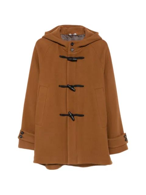 toggle-fastening hoodied coat by TAGLIATORE