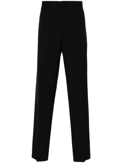 twill straight-leg trousers by TAGLIATORE