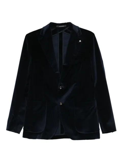velvet patch-pocket blazer by TAGLIATORE