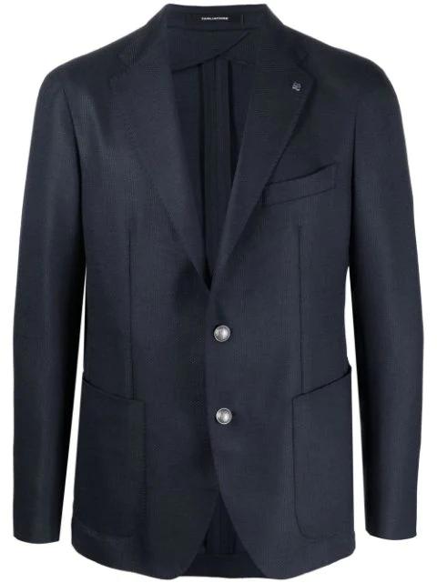 virgin wool single-breasted blazer by TAGLIATORE