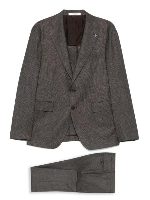 virgin-wool single-breasted suit by TAGLIATORE