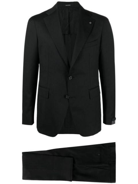 virgin wool single-breasted suit by TAGLIATORE