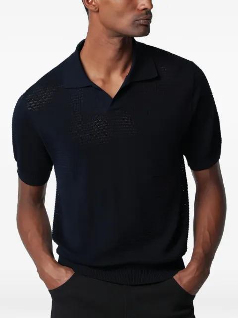 waffle-knit polo shirt by TAGLIATORE