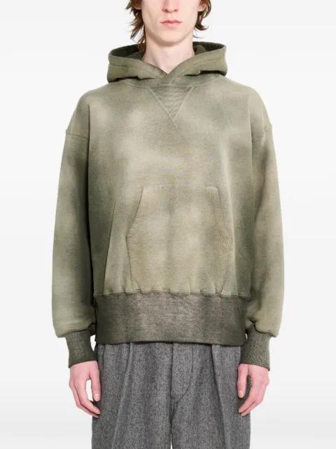 bleached-effect hoodie by TAIGA TAKAHASHI