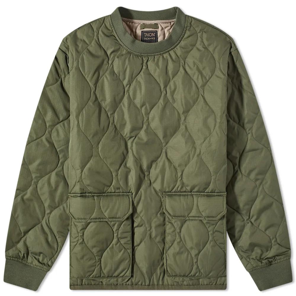 Taion Military Down Crew Pullover by TAION