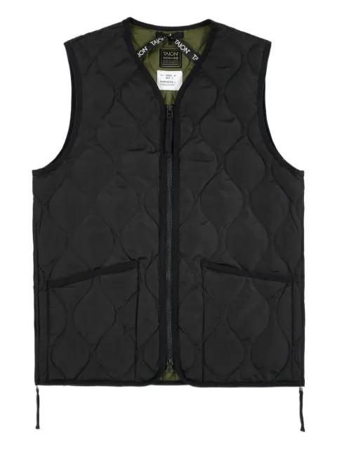 V-neck down gilet by TAION