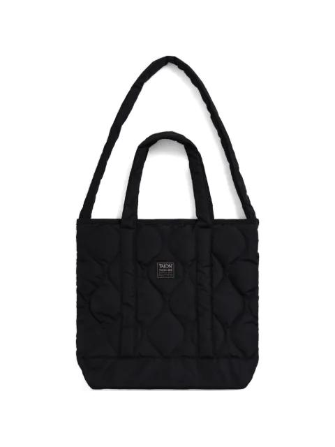 quilted-down tote bag by TAION