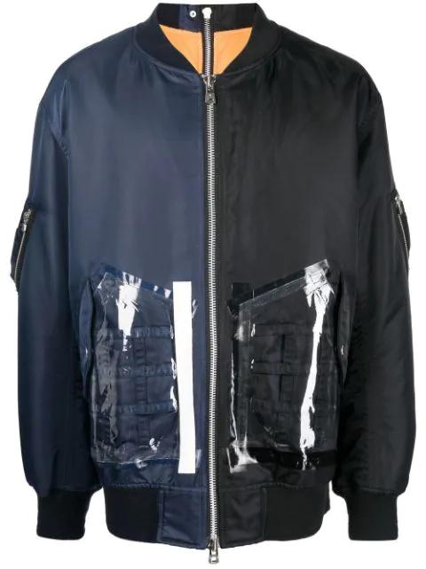 Oversized two-tone flight jacket by TAKAHIROMIYASHITA THE SOLOIST