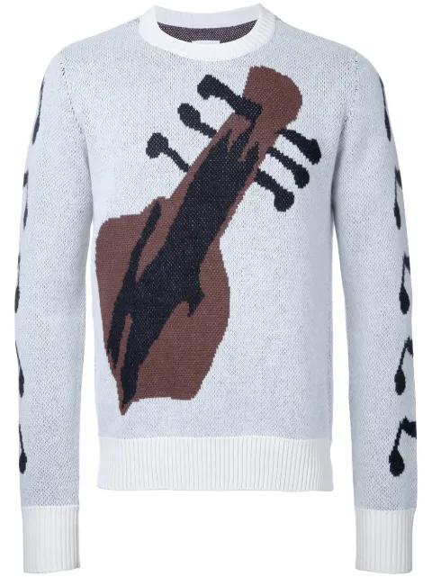 guitar intarsia jumper by TAKAHIROMIYASHITA THE SOLOIST