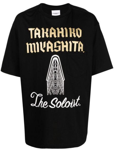 logo-print short-sleeved T-shirt by TAKAHIROMIYASHITA THE SOLOIST