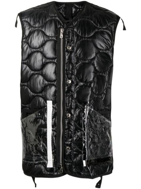quilted transparent pocket gilet by TAKAHIROMIYASHITA THE SOLOIST