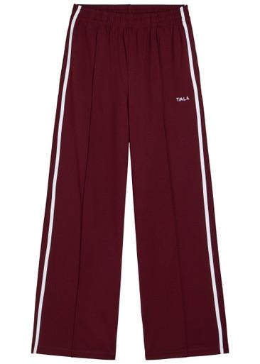 Striped straight-leg jersey sweatpants by TALA
