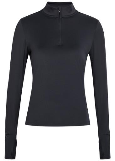 Ultralite half-zip stretch-jersey gym top by TALA