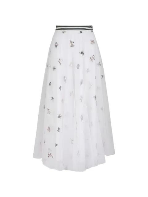 Hessa20 sequin-embellished tulle midi skirt by TALBOT RUNHOF