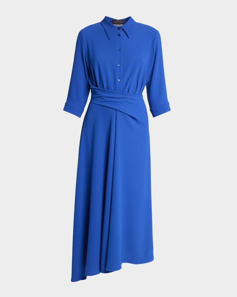 Honneur Crepe Midi Shirtdress by TALBOT RUNHOF