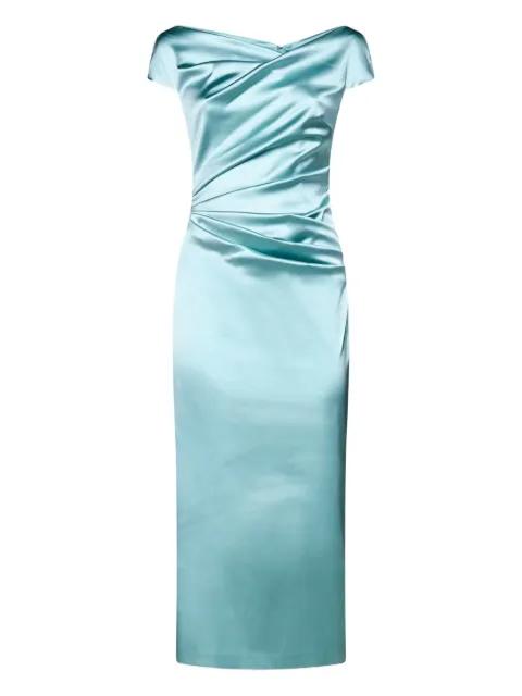 draped-detailing midi dress by TALBOT RUNHOF