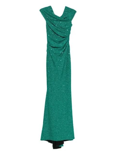 draped sequin-embellished dress by TALBOT RUNHOF