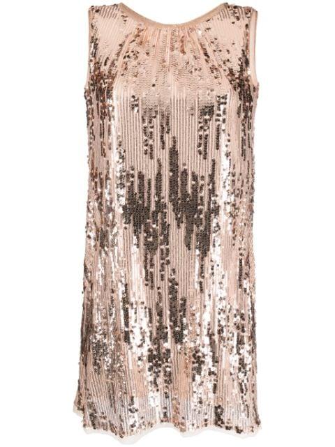 sequinned sleeveless minidress by TALBOT RUNHOF