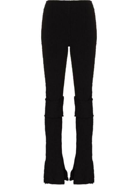 Warm Up knitted flared trousers by TALIA BYRE