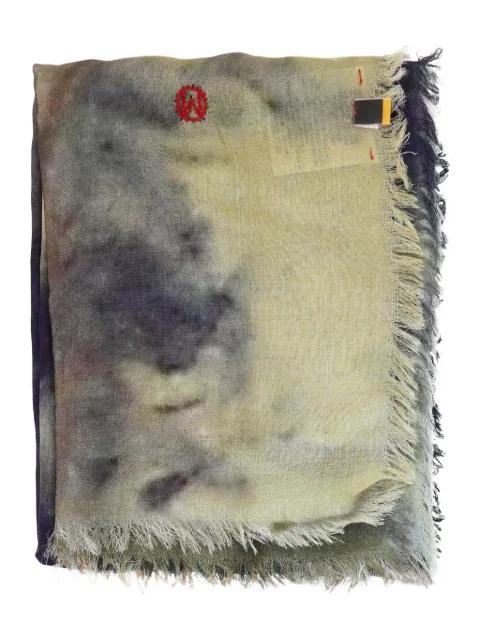 Ela Leopard fringed scarf by TALKING WALLS