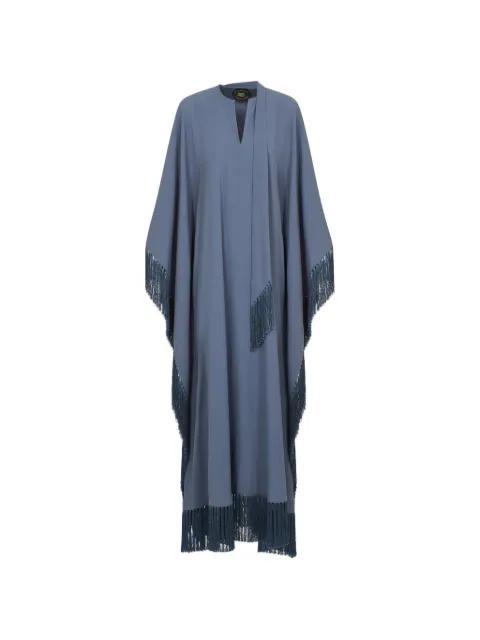 Hammamet fringed maxi dress by TALLER MARMO