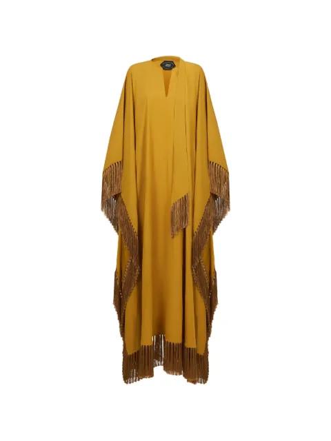 Hammamet fringed maxi dress by TALLER MARMO