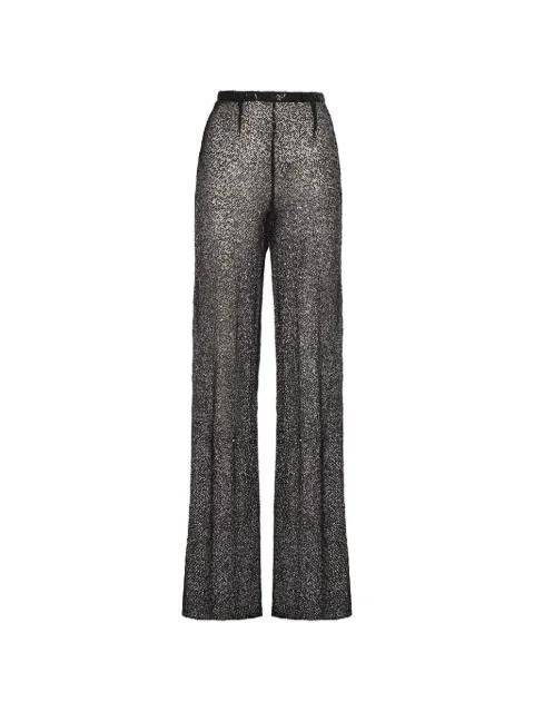 Marlene sequin-embellished trousers by TALLER MARMO