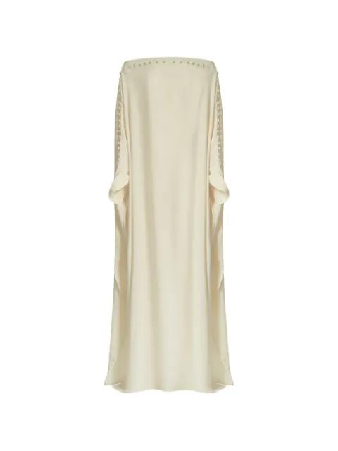 Mila button-detail kaftan by TALLER MARMO