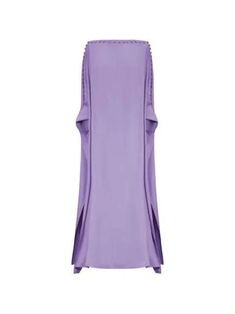 Mila button-embellished maxi dress by TALLER MARMO