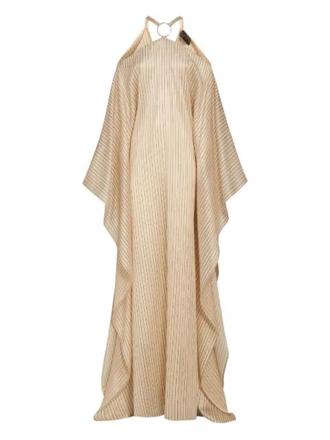 Sepik striped-pattern maxi dress by TALLER MARMO