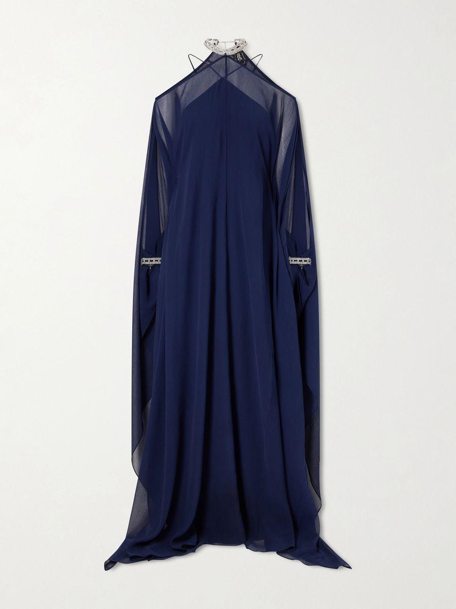 Sza Sza silk-chiffon gown by TALLER MARMO