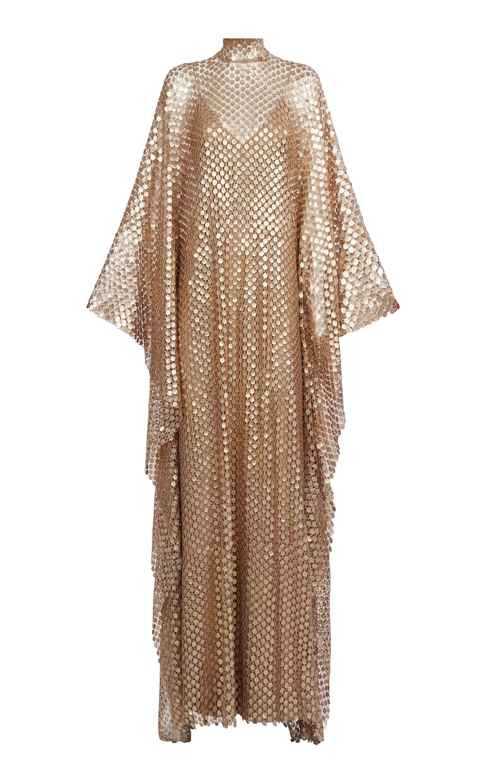 Taller Marmo Deserto Sequined Net Caftan Dress - Moda Operandi by TALLER MARMO