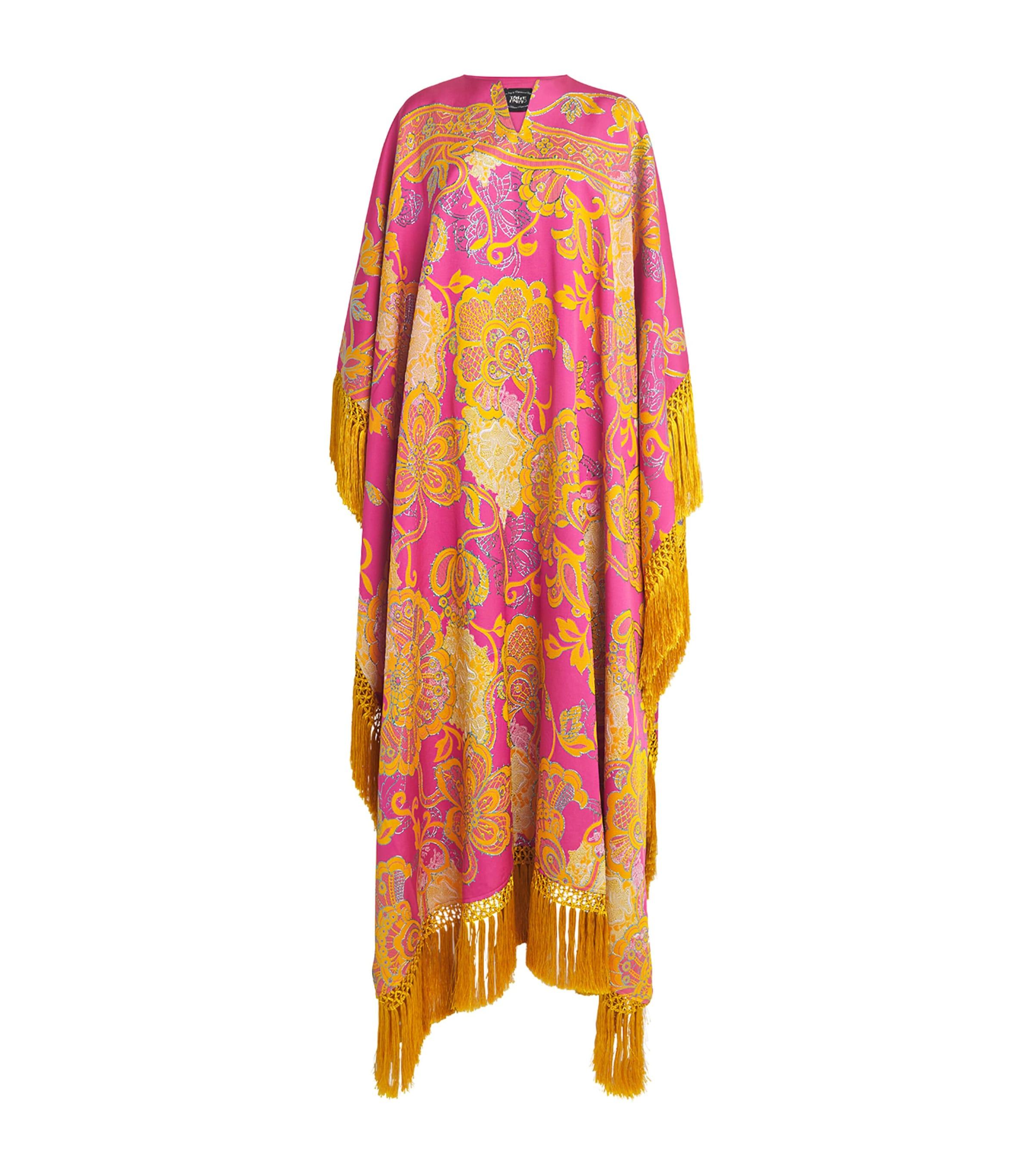 Taller Marmo Fringed Pahlavi Kaftan Maxi Dress by TALLER MARMO