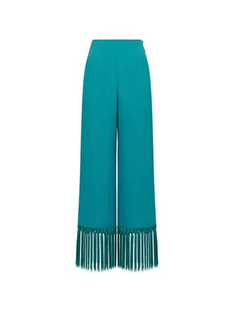 Tulum fringe-trimmed trousers by TALLER MARMO