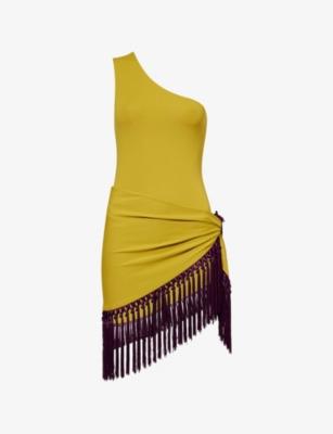Yacare One-Shoulder Swimsuit by TALLER MARMO