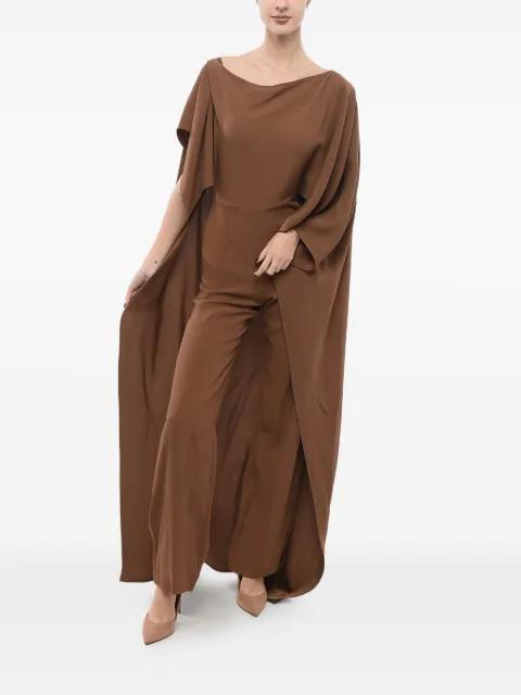 cape draped jumpsuit by TALLER MARMO
