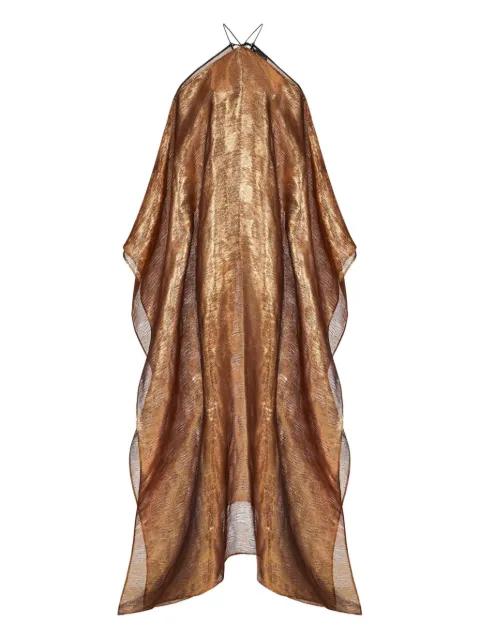 metallic tassel dress by TALLER MARMO