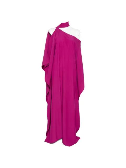 one-shoulder cape-style maxi dress by TALLER MARMO