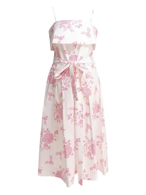 floral-print belted midi dress by TALLULAH RESORTWEAR