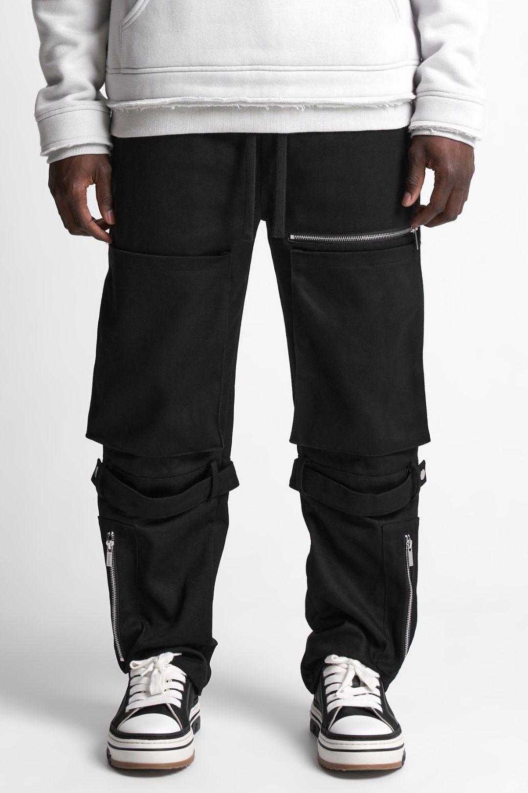 Limited Edition Drill Strap Detail Cargo Pants by TANAKI