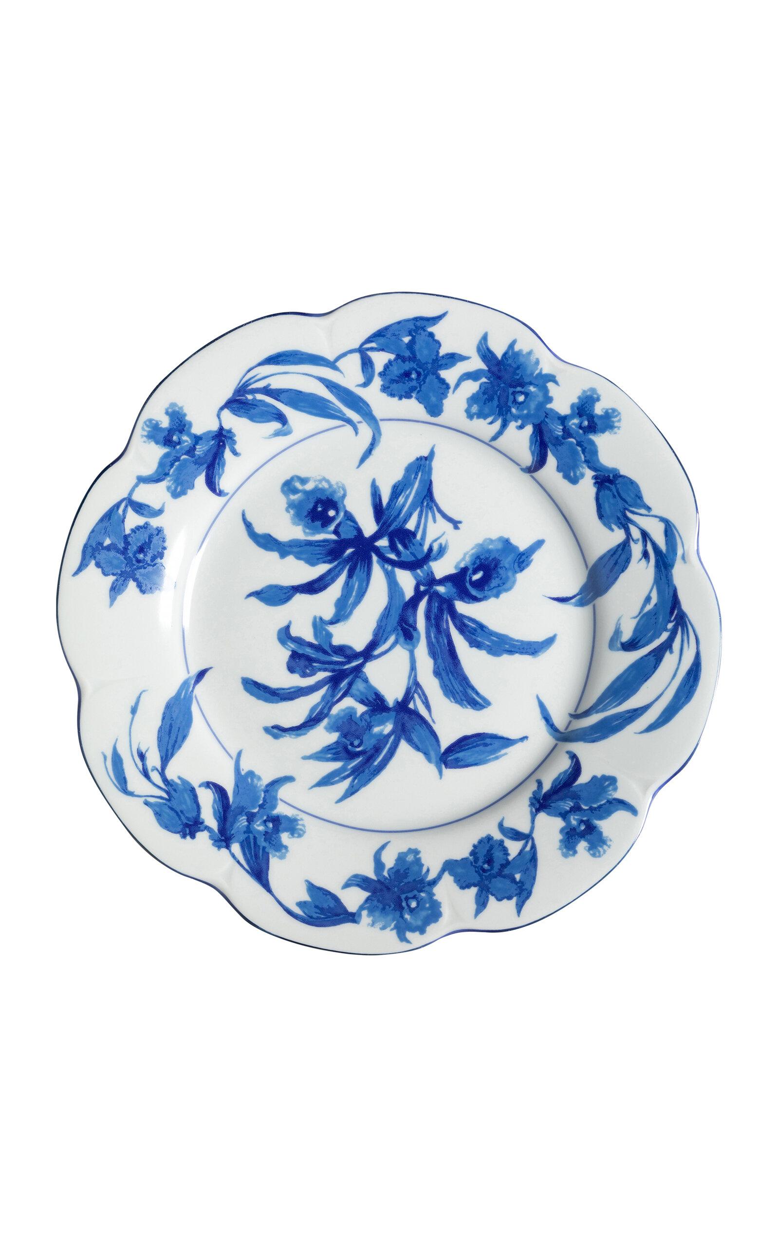 Tania Bulhoes - Casa das Orquideas Dinner Plate - Multi - Moda Operandi by TANIA BULHOES