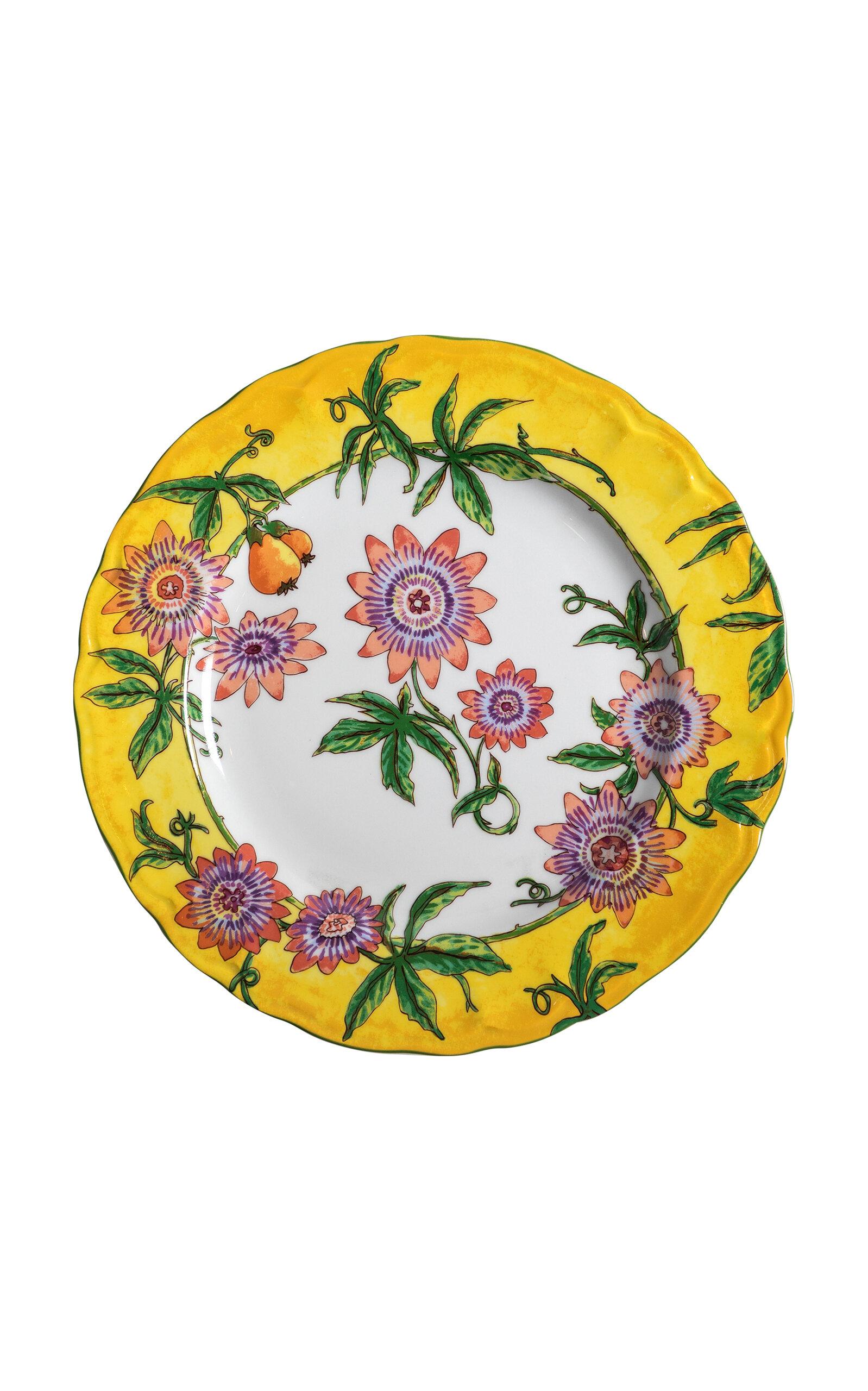 Tania Bulhoes - Flor de Maracuja Dinner Plate - White - Moda Operandi by TANIA BULHOES