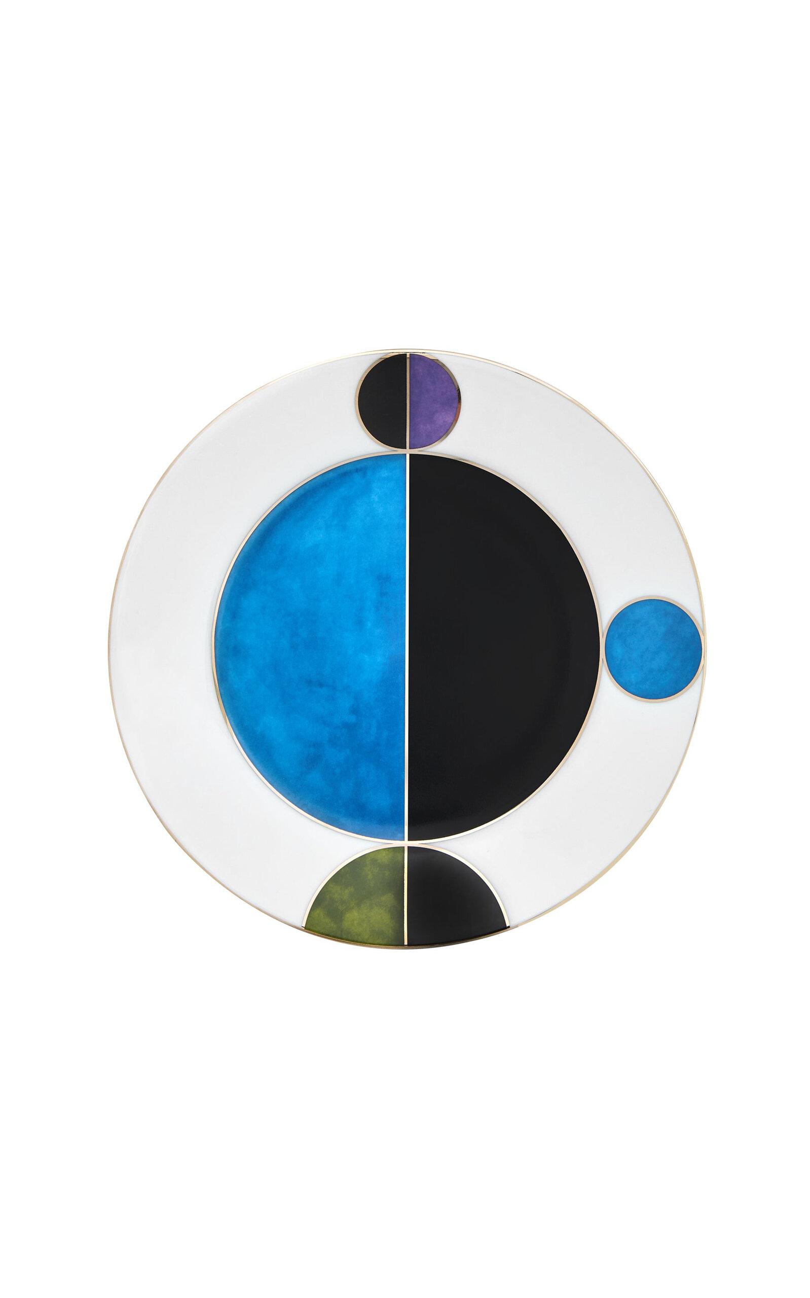 Tania Bulhoes - Porcelain Dessert Plate - Blue - Moda Operandi by TANIA BULHOES
