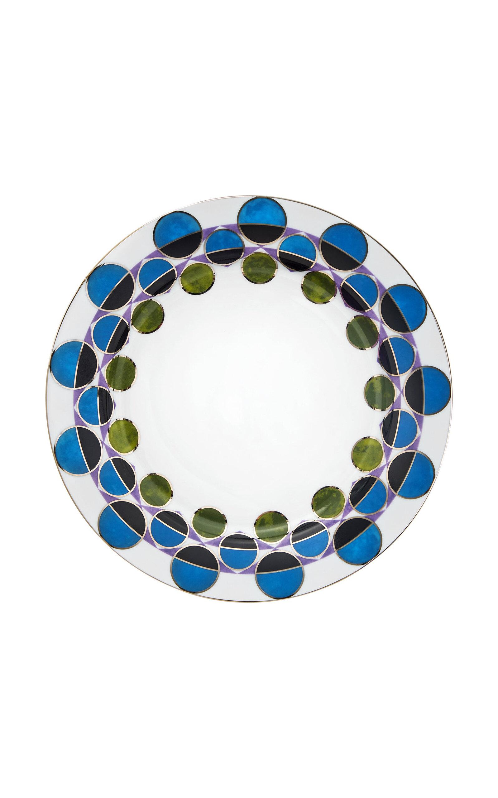 Tania Bulhoes - Porcelain Dinner Plate - Blue - Moda Operandi by TANIA BULHOES